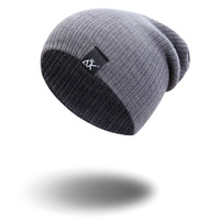 COKK dziergana czapka damska czapka zimowa męska Skullies czapki ciepły dorywczo miękki kapelusz szydełkowa czapka kapelusz kobieta workowata czapka tanie 5